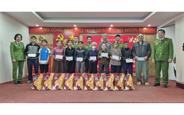 Công an xã Đại Đồng: Lan tỏa tinh thần sẻ chia, chăm lo Tết cho nhân dân