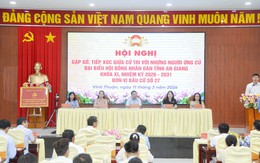 Ứng cử viên HĐND tỉnh An Giang đơn vị bầu cử số 27 tiếp xúc cử tri tại xã Vĩnh Thuận