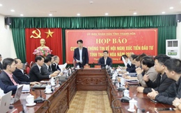 Hội nghị xúc tiến đầu tư tỉnh Thanh Hóa năm 2026 sẽ tổ chức vào ngày 29/3