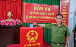 Tổ bỏ phiếu số 31, Công an phường Hưng Phú hoàn thành bầu cử sớm, sẵn sàng bảo vệ ngày hội toàn dân