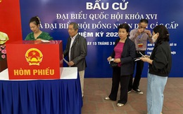 Hà Nội: Hơn 70% cử tri đã tham gia bỏ phiếu trong sáng 15/3