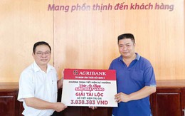 Agribank Chi nhánh Vĩnh Thuận trao giải Chương trình tiết kiệm dự thưởng “Xuân An khang - Sinh nhật vàng”