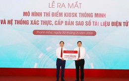 Thanh Hóa: Ra mắt mô hình Kiosk thông minh phục vụ dịch vụ công