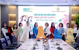 BIDV Chi nhánh Lam Sơn: Trao tặng áo dài, lan tỏa yêu thương tới nữ công nhân lao động