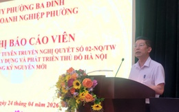 Hà Nội: Đảng ủy Doanh nghiệp phường Ba Đình quán triệt Nghị quyết số 02 về phát triển Thủ đô trong kỷ nguyên mới