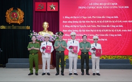 Công an Thanh Hóa: Thăng cấp bậc hàm, nâng lương năm 2026 cho 1.856 cán bộ, chiến sĩ