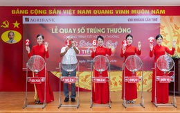 Agribank Chi nhánh Cần Thơ quay số trúng thưởng Chương trình “Mã đáo phú quý - Gửi tiền như ý”