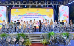 Trao 41 chiếc xe đạp và 300 phần quà cho trẻ em có hoàn cảnh khó khăn trên địa bàn TP Cần Thơ Ngày Quốc tế Thiếu nhi 1/6