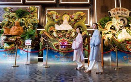 Trổ tài tạo hình trái cây chủ đề Phật giáo, các nghệ nhân khiến khách đến núi Bà Đen ngỡ ngàng