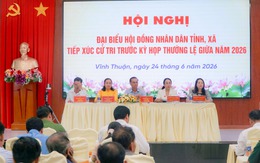 Đại biểu HĐND tỉnh An Giang và đại biểu HĐND xã Vĩnh Thuận tiếp xúc cử tri trước kỳ họp thường lệ giữa năm 2026