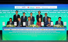 VPBank cùng 15 định chế tài chính quốc tế ký kết khoản vay hợp vốn liên kết bền vững đầu tiên trị giá 1,44 tỷ USD