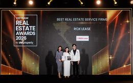 ROX Lease được vinh danh tại DOT Property Vietnam Awards 2026 ở hạng mục “Công ty dịch vụ Bất động sản tốt nhất Việt Nam”