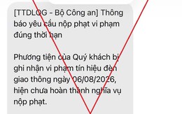 Cảnh giác lừa đảo nộp phạt giao thông qua tin nhắn - Tuyệt đối không bấm vào đường link lạ!