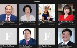 Forbes công bố 8 tỷ phú giàu nhất Việt Nam