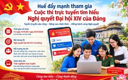TP Huế: Đẩy mạnh hưởng ứng hội thi trực tuyến tìm hiểu Nghị quyết Đại hội Đảng