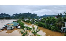Lũ trên nhiều sông ở Thanh Hóa có khả năng vượt báo động 3