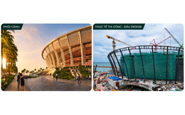 Diện mạo tổ hợp công trình đón APEC 2027 trên đảo Ngọc sau một năm thi công