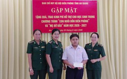 Hội phụ nữ BĐBP tỉnh An Giang tiếp sức học sinh nghèo, khó khăn đầu năm học mới 2026-2027