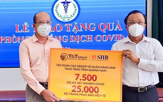 “Bầu Hiển” ủng hộ hàng ngàn kit xét nghiệm cho Quảng Nam chống dịch