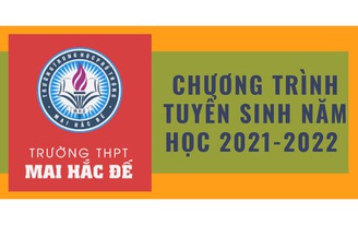 Trường THPT Mai Hắc Đế tuyển sinh năm học 2021 - 2022
