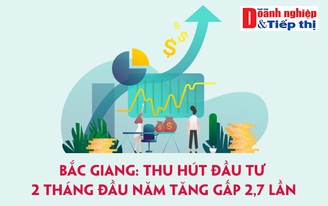 Infographics: Bắc Giang thu hút đầu tư 2 tháng đầu năm tăng gấp 2,7 lần