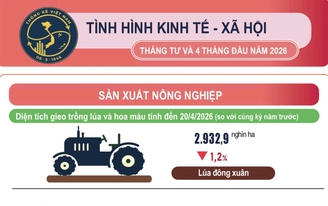 Kinh tế - xã hội 4 tháng đầu năm 2026 tăng trưởng tích cực