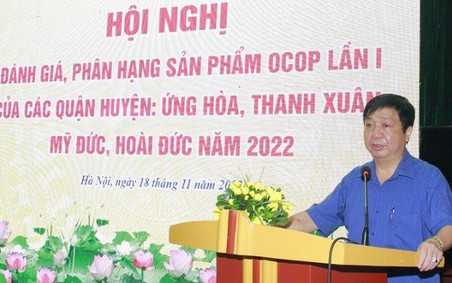 Hà Nội tiếp tục đẩy mạnh công tác đánh giá, phân hạng sản phẩm OCOP
