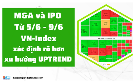 M&A và IPO (Từ 5/6 - 9/6): VN-Index xác định rõ hơn xu hướng uptrend
