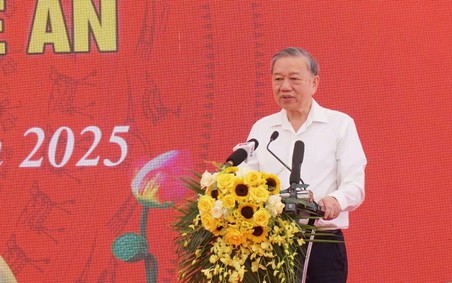 Tổng Bí thư Tô Lâm dự khởi công trường nội trú kiểu mẫu vùng biên tại Nghệ An