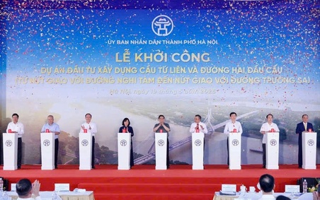 Hà Nội: Khởi công Dự án đầu tư xây dựng cầu Tứ Liên và đường hai đầu cầu