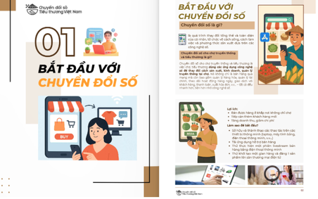 Ra mắt Sổ tay hướng dẫn chuyển đổi số tiểu thương chợ truyền thống