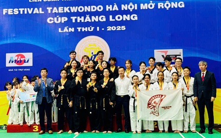 Hơn 1.000 võ sĩ tham dự Festival Taekwondo Hà Nội mở rộng - Cúp Thăng Long lần thứ 1 năm 2025