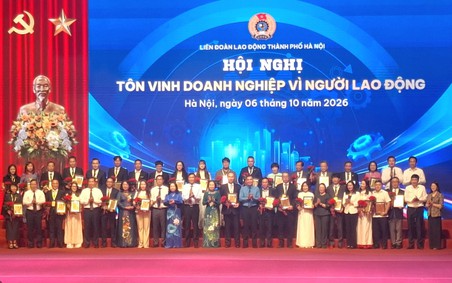 Tôn vinh doanh nghiệp vì người lao động, công nhân lao động Thủ đô tiêu biểu năm 2026