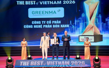 Phân bón hữu cơ Greenma được vinh danh tại The Best of Vietnam 2026