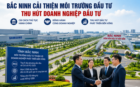Bắc Ninh cải thiện môi trường đầu tư, tạo lực hút mới đối với doanh nghiệp